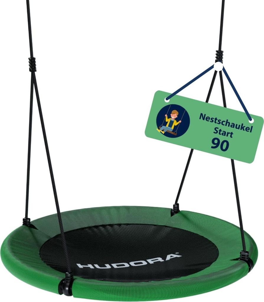 HUDORA höhenverstellbare Nestschaukel "Start 90" grün 90 cm