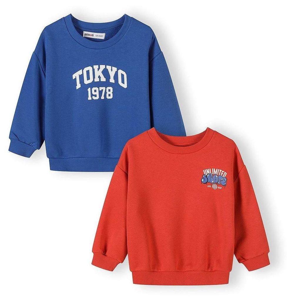 Minoti Sweatshirt langarm Rot Gr. 116 für Jungen