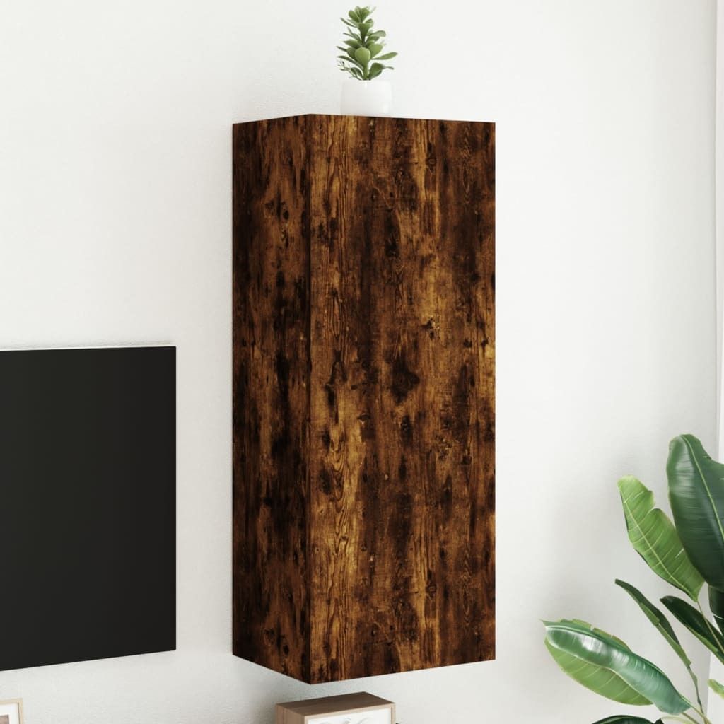 Maison Exclusive - TV-Wandschrank Räuchereiche 40,5x30x102 cm Holzwerkstoff