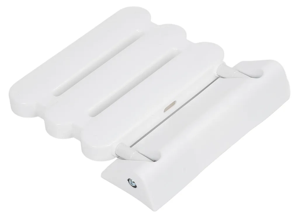Siège de douche escamotable antidérapant avec fixation murale renforcée - 8