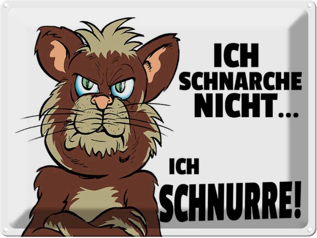 vianmo Blechschild 30x40 cm ich schnarche nicht schnurre Spruch Zitat
