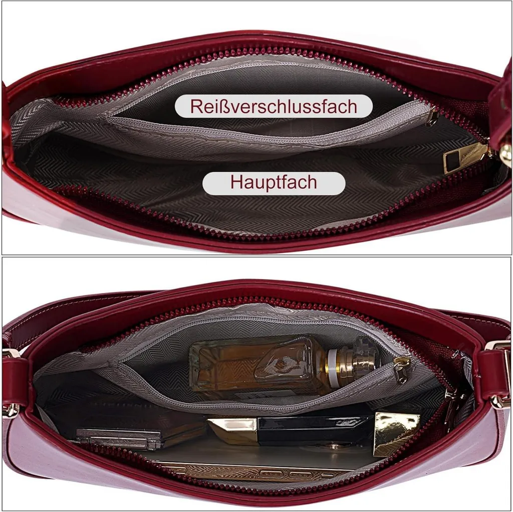 Borsa A Tracolla Y2K In Pelle PU Donna - Pochette Ascellare Con 2 Cinghie Rimovibili E Manico, Stile Vintage Anni '90 - 2