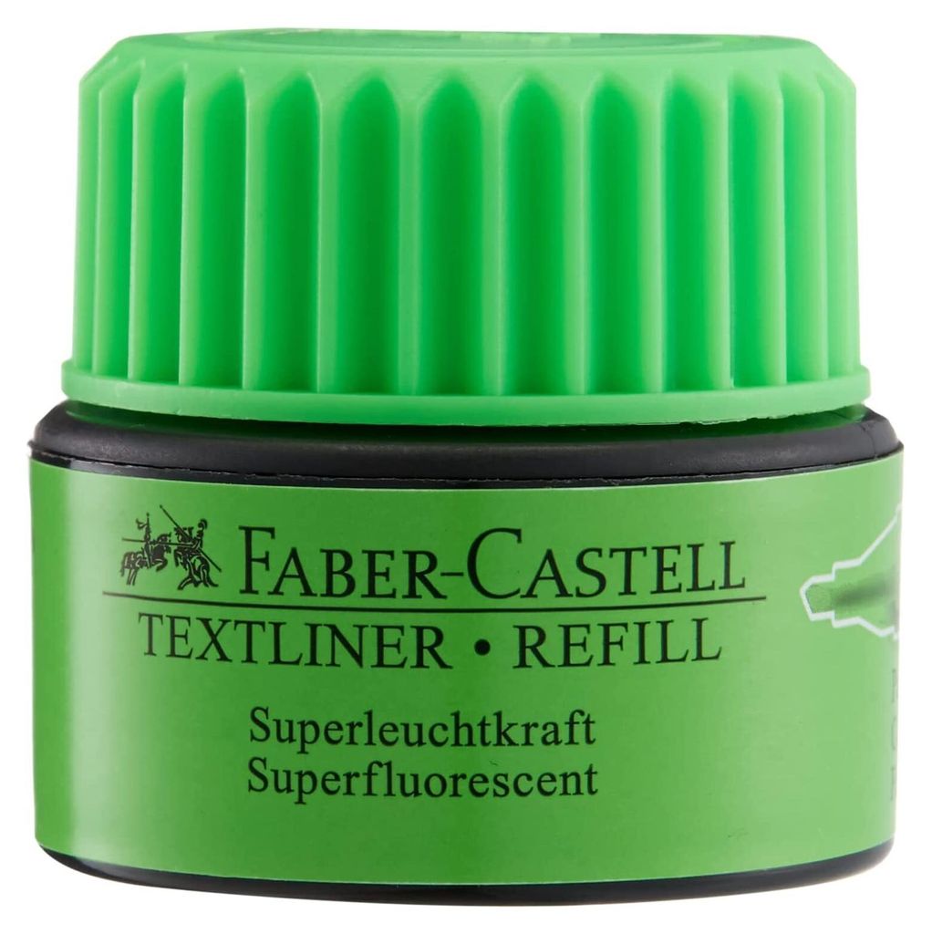 FABER-CASTELL Nachfüll-Station TEXTLINER 1549 leuchtgrün 25 Produktbild 