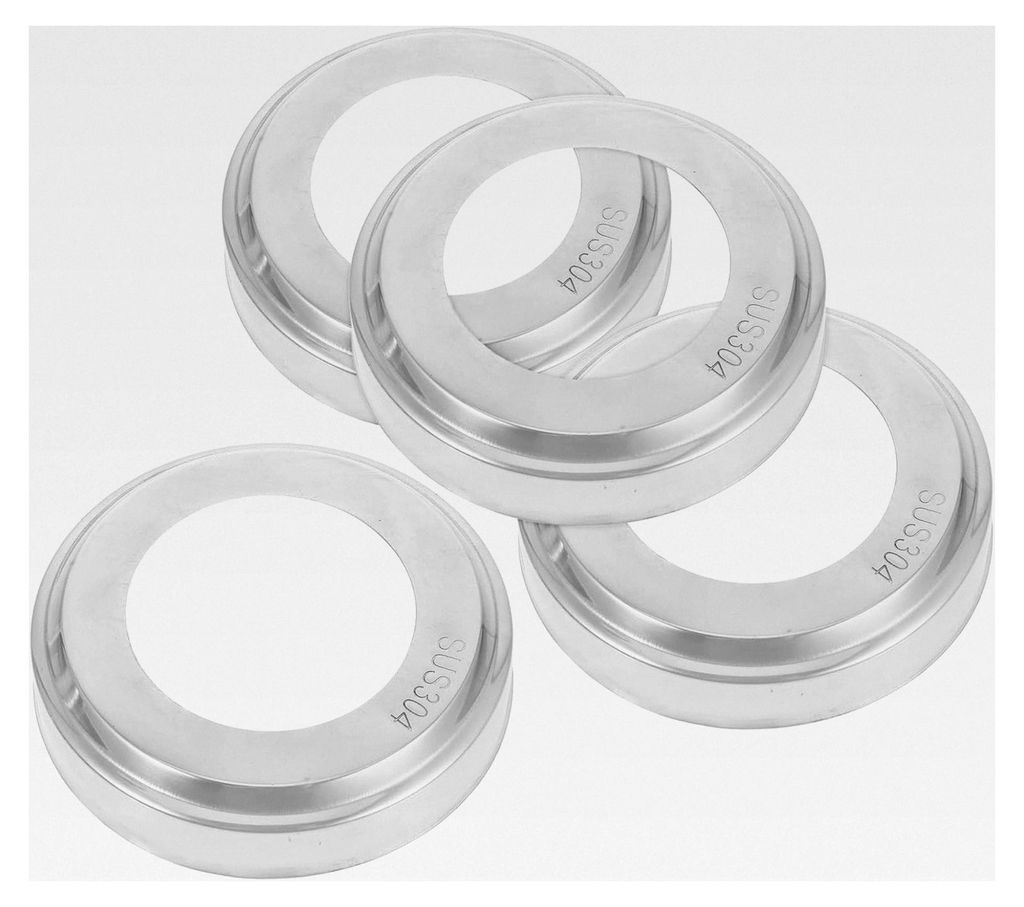 4 Stück Edelstahl Handlaufabdeckungen 51mm Rund für Poolleiter und Spa
