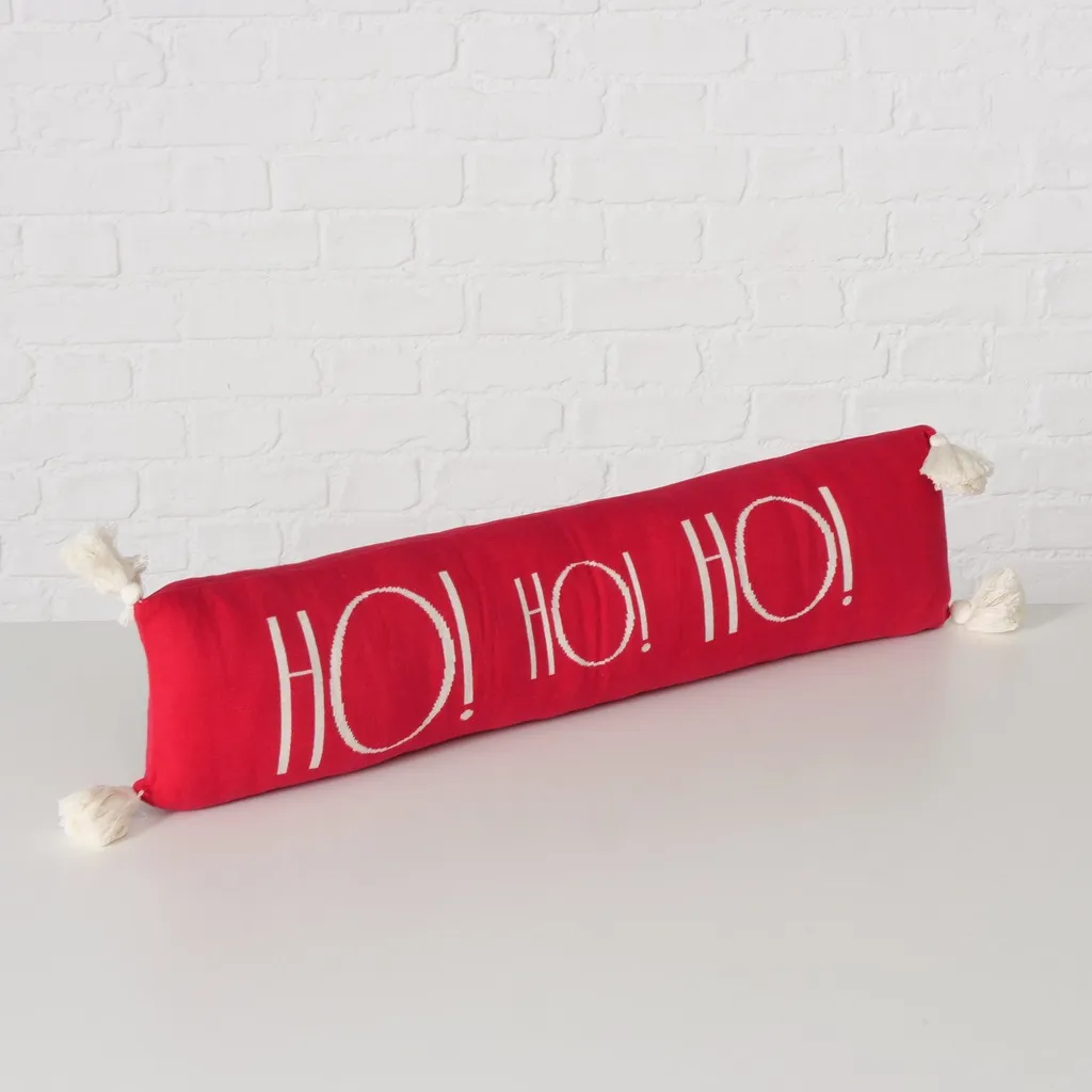 Coussin de fête HOHOHO format XXL 80 cm en textile doux et confortable