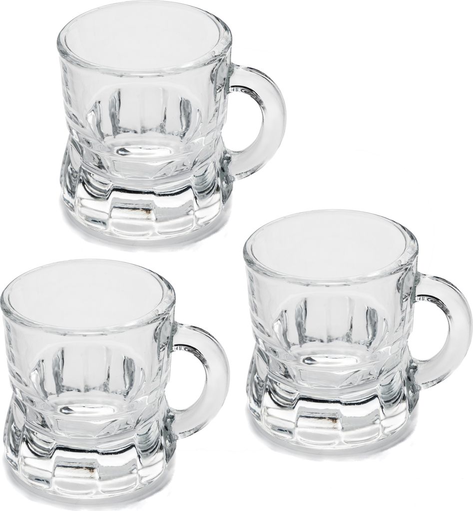12x Schnapsglas mit Henkel Henkelstamper Tequila, Shotglas 2cl