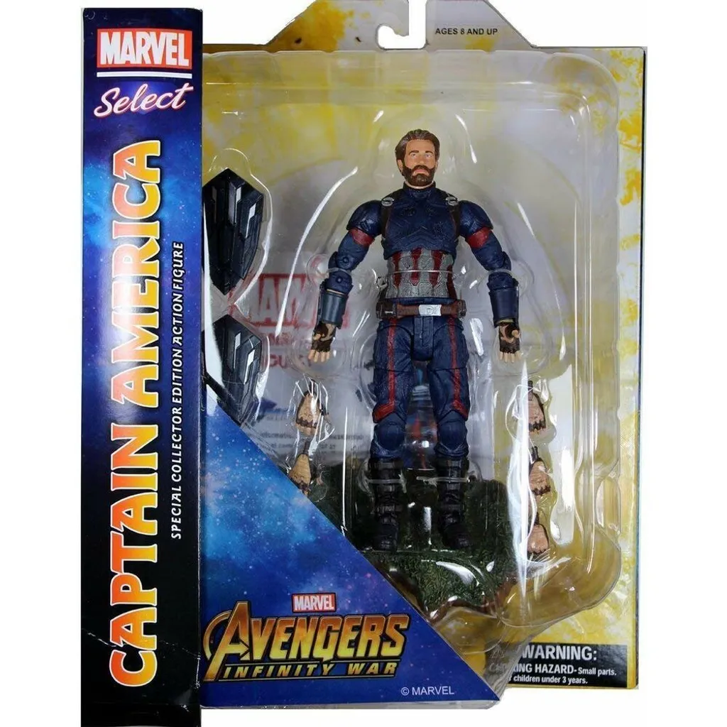 Figurine Diamond Select Captain America Avengers 18cm Articulée Marvel - 6