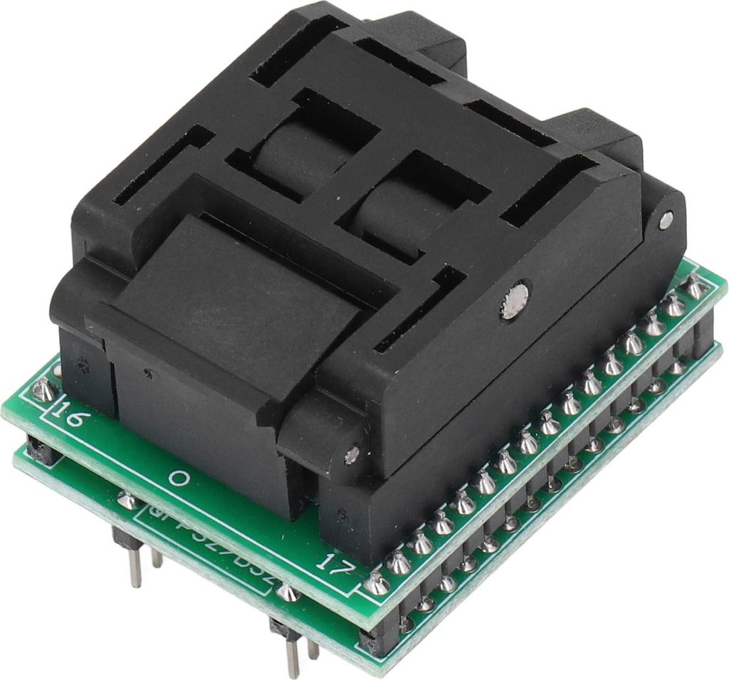 TQFP32 QFP32 zu DIP32 Programmiersockel für Leiterplatten, 2,54 mm Pin-Raster, Testsockel für DIY-Projekte