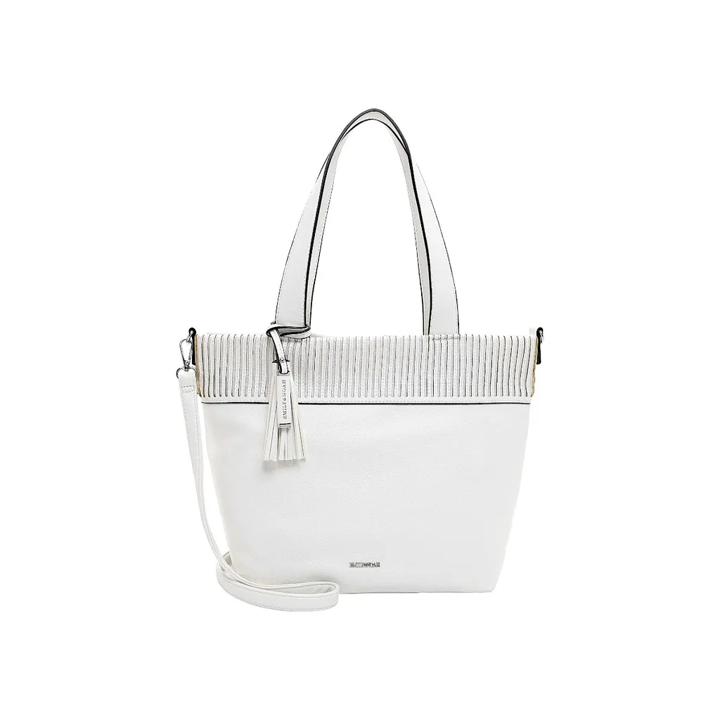 Emily & Noah Brigitte Sac à main blanc en cuir synthétique taille unique