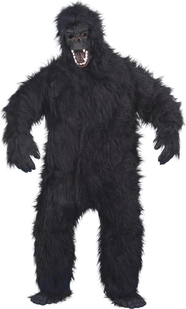 Smiffys - Gorilla-Kostüm für Herren Set SM3612 (Einheitsgröße) (Schwarz)