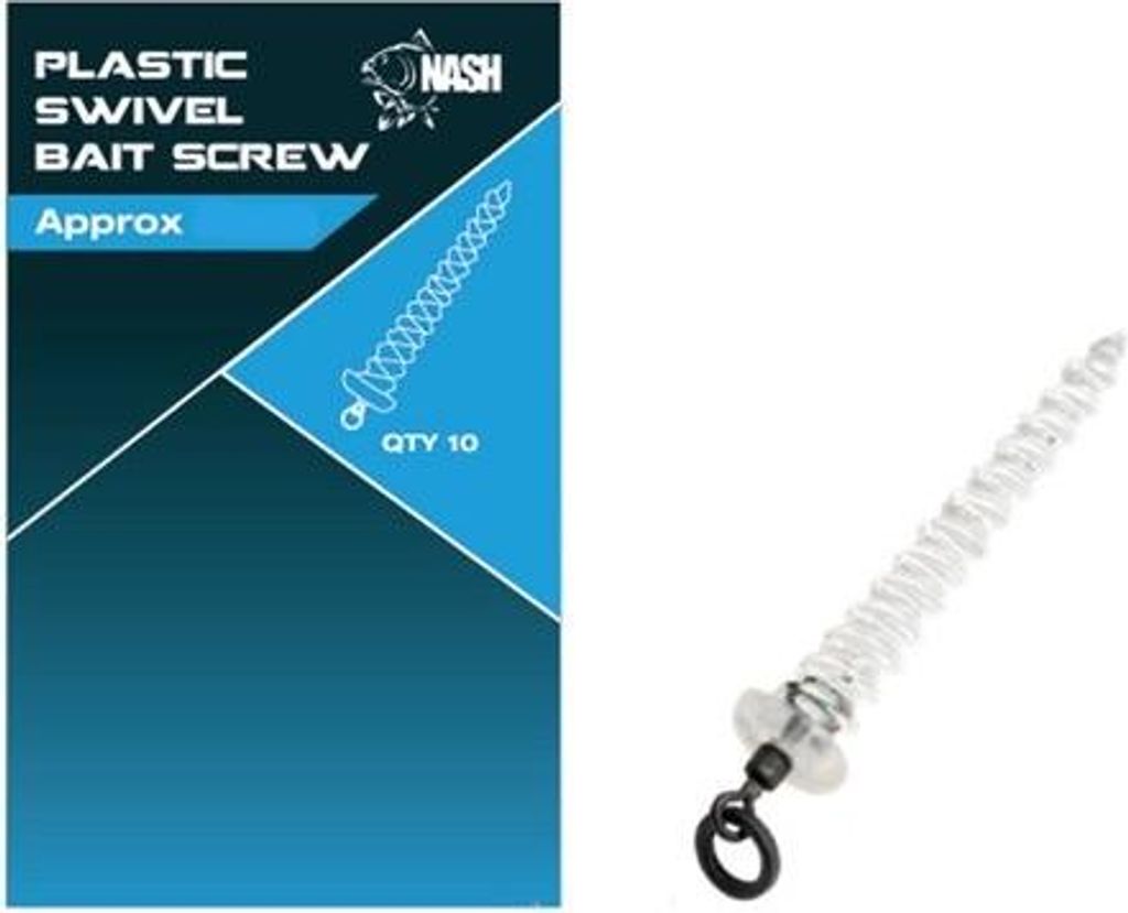 Nash Plastic Swivel Bait Screw 13mm