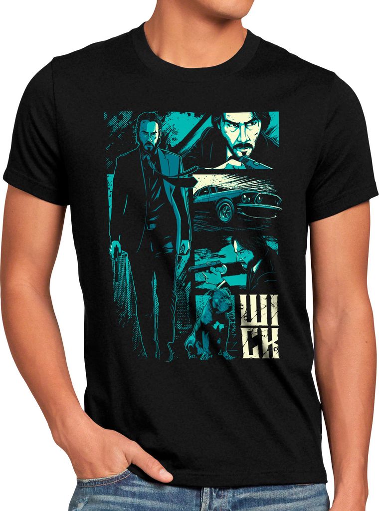 BaumwolleCloud Get Him Herren T-Shirt wick action movie keanu