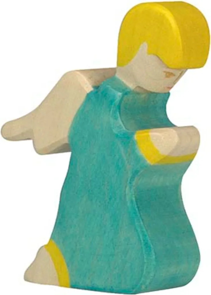 Figurine Ange en Bois Incassable Holztiger pour une Crèche Sécure