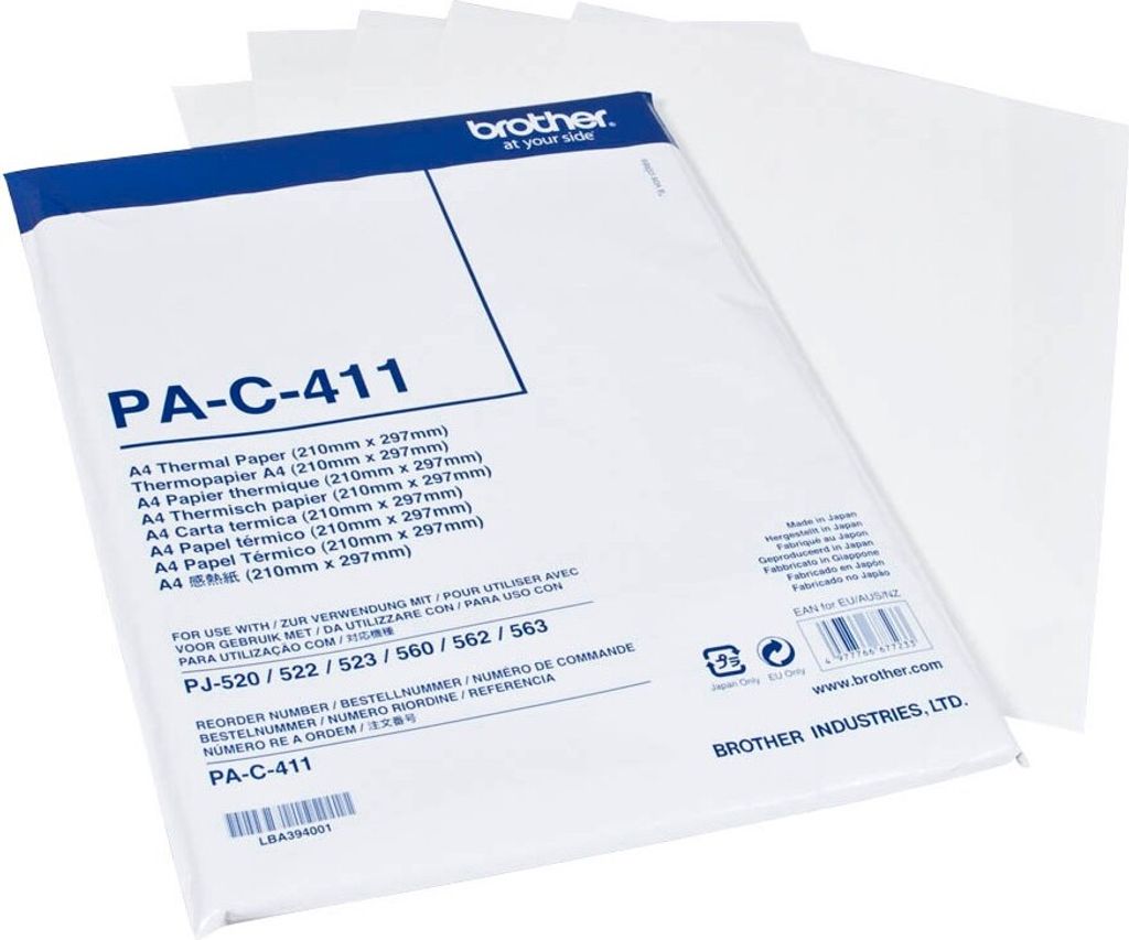 Brother Thermopapier PAC411 DIN A4 100 Bl./Pack.