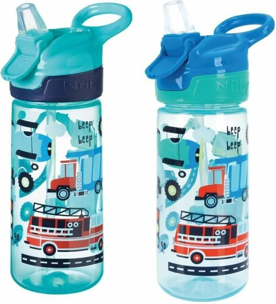 Verre d'Apprentissage Nûby Bleu 540 ml : Gobelet Anti-Goutte Enfant