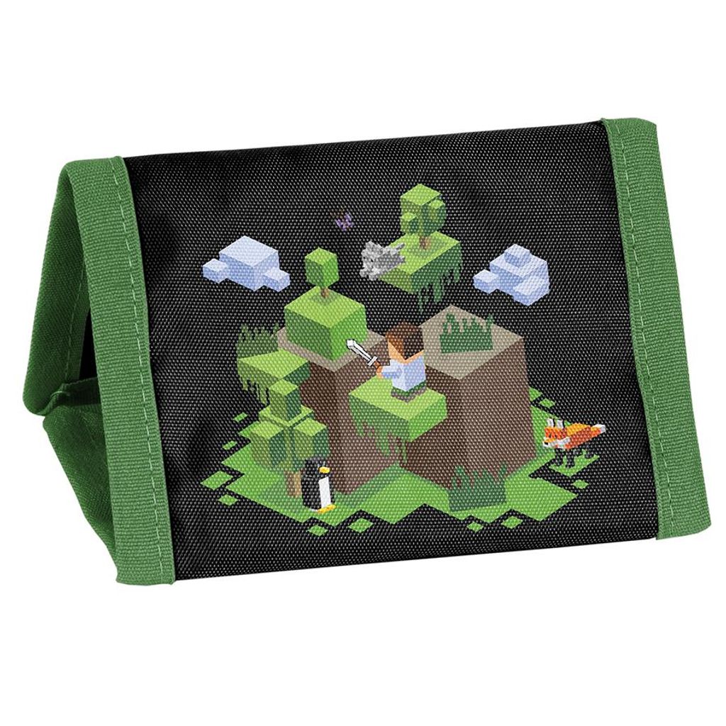 Kinder Geldbörse Jungen Paso Minecraft schwarz mit Produktbild 