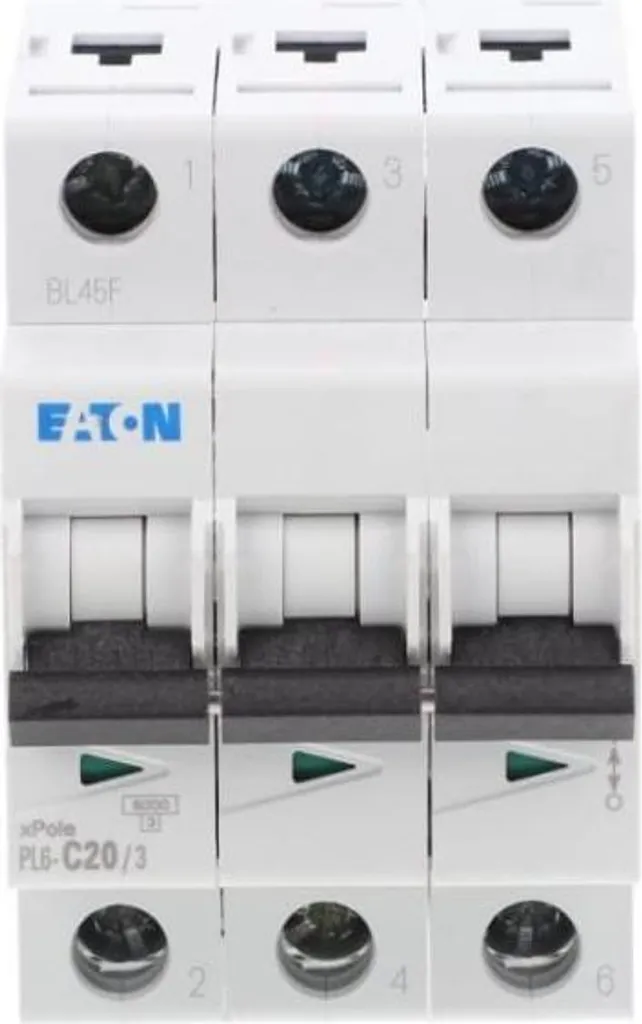 Disjoncteur 3P 20A Eaton PL6-C20/3 : Finis les déclenchements 6kA
