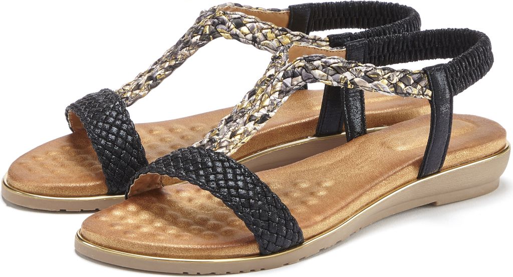 VIVANCE Sandale schwarz Größe 43