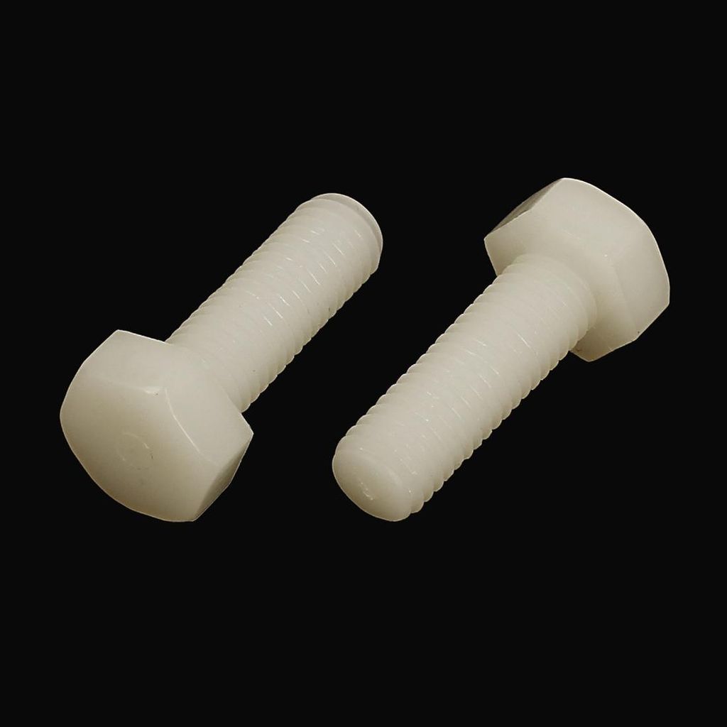 M8 x 25mm Vollgewinde Kohlenstoffstahl Nylon Metrische Sechskant Schrauben Bolz 20Stk de DE de