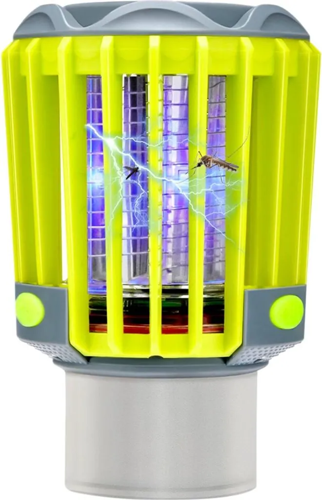 Lanterne anti-moustiques Trekker 2 en 1 jaune pour jardin et randonnée