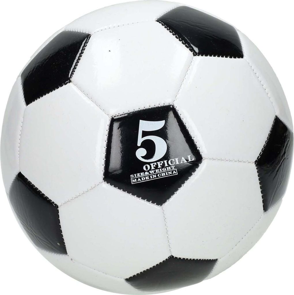 Fußball im klassischen Schwarz-Weiß-Design, geeignet für Kinder ab 3 Jahren