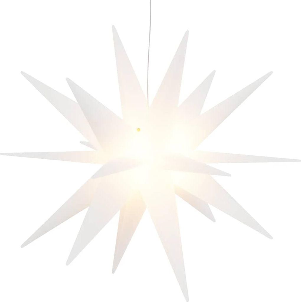 vidaXL LED-Weihnachtsstern Faltbar Weiß 57 cm Produktbild 