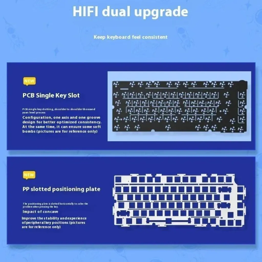 Clavier Gamer Bluetooth Hi75 RVB touches mécaniques interchangeables Pro - 3