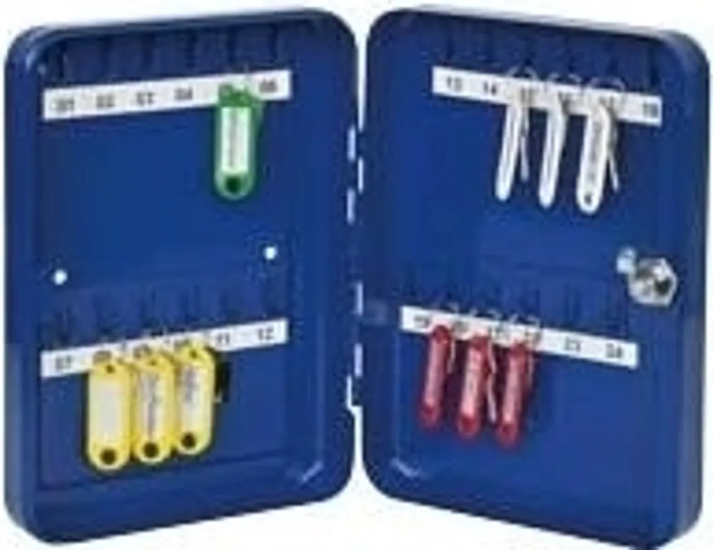 Armoire à clés WEDO 10252403X bleue pour 24 clés sécurisée compacte