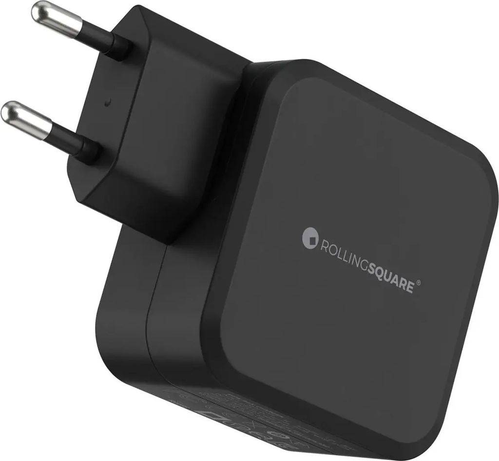 Rolling Square GaN Ladegerät 65w - USB und USB-C Anschluss - Schnelles Laden