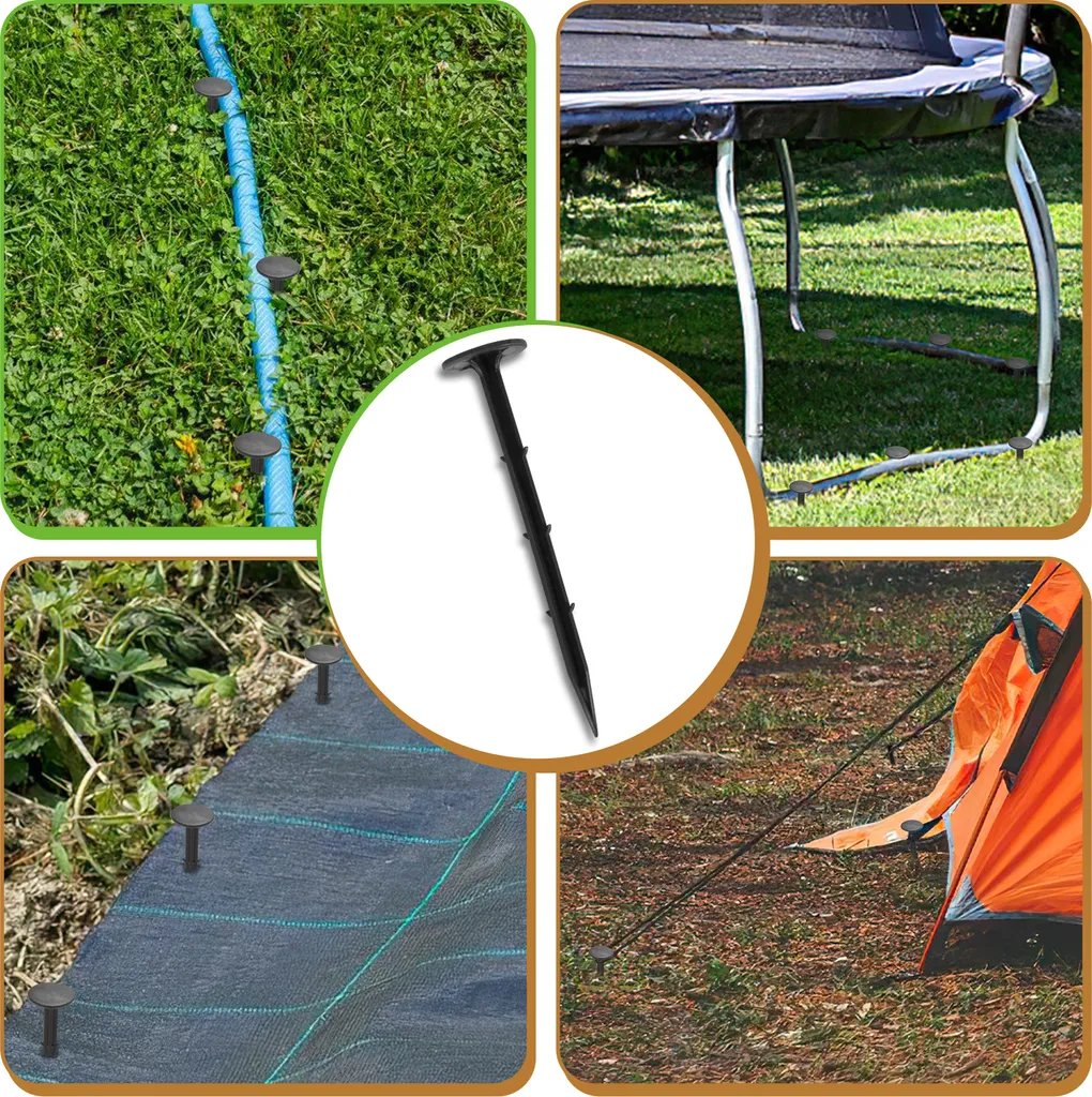 Offerta 800 Picchetti Terra Plastica - Ancoraggio Telo Pacciamatura - 4