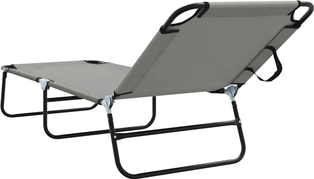 Arredo Giardino vidaXL: Set 2 Lettini Moderni Grigio Antracite - 7