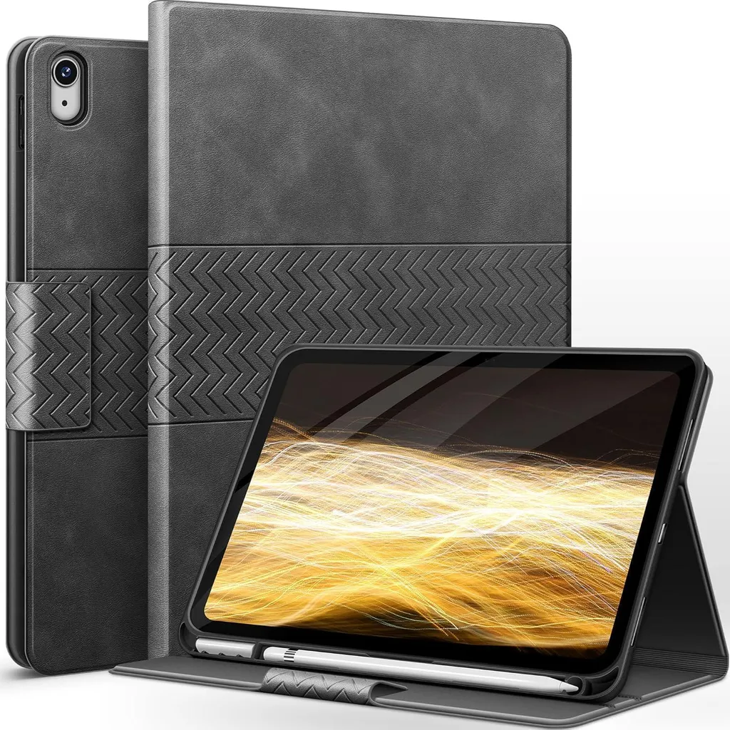 Custodia Professionale iPad 10 Gen 2022 Grigio - Supporto Apple Pencil
