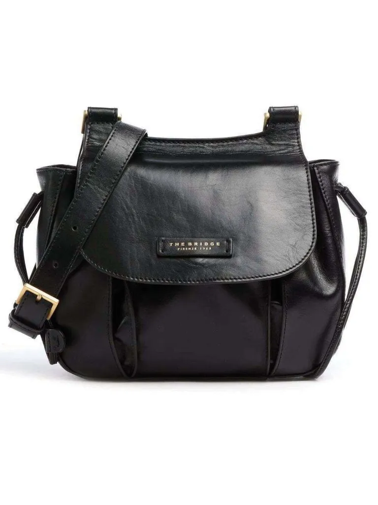 Sac The Bridge 4411115H Noir avec finitions artisanales et dorées