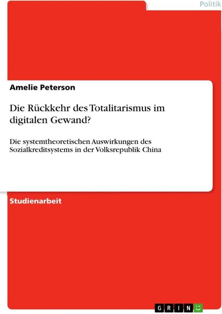 Die Rückkehr des Totalitarismus im digitalen Gewand?