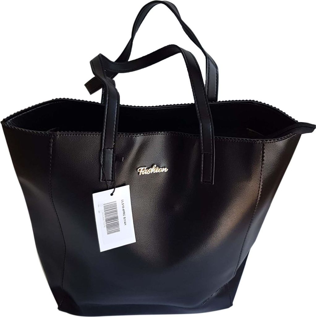Damen Tasche Shopper Handtasche Schwarz Schultertasche Schultasche Neu G-99
