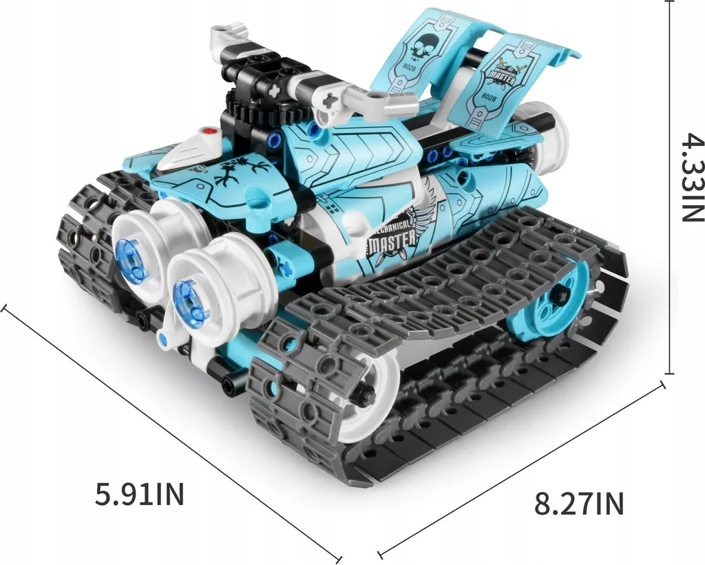 Robot de construction télécommandé IM.MASTER 8028 turquoise 3-en-1 - 9