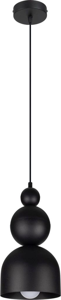 Hängelampe Stoff Metall E27 Ø 17 cm rund H: max. 90 cm Produktbild 