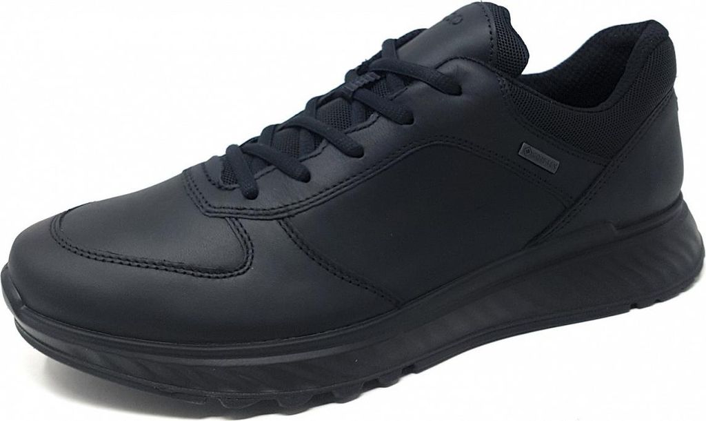 Ecco Exostride M sportlicher Schnürer Schwarz