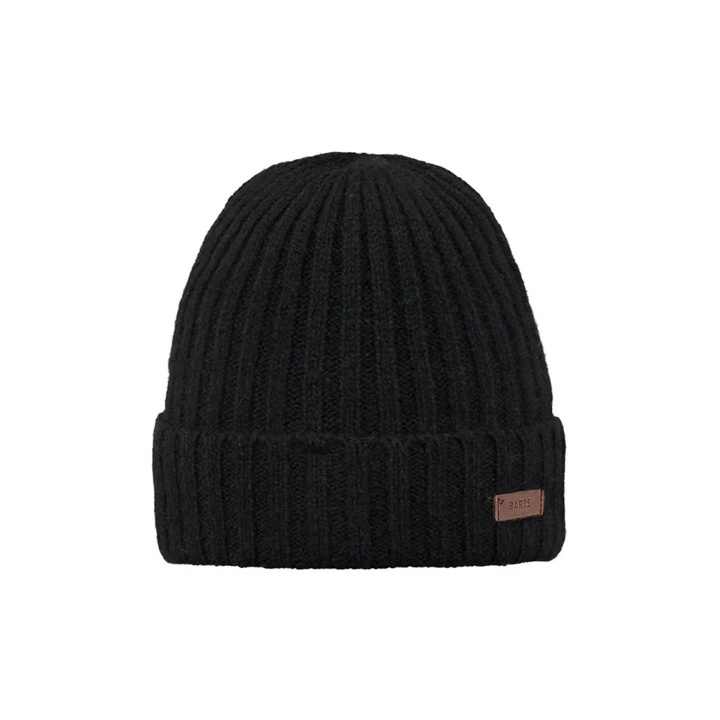 Casquette Homme Noire Turnup BARTS Haakon - Accessoire Hiver Premium