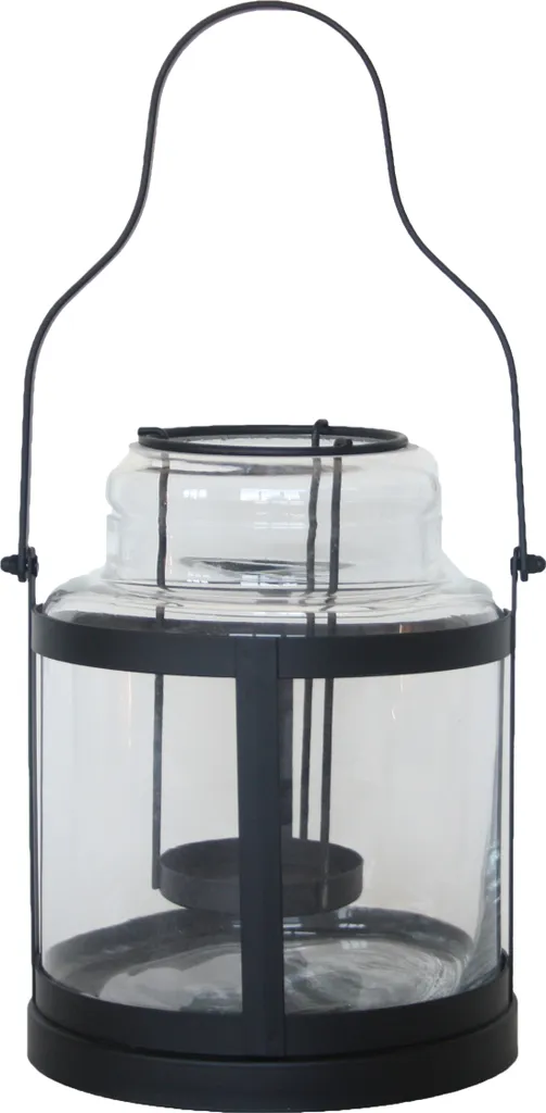 Lanterne à Pétrole Décorative Vintage pour Terrasse et Jardin en Métal S
