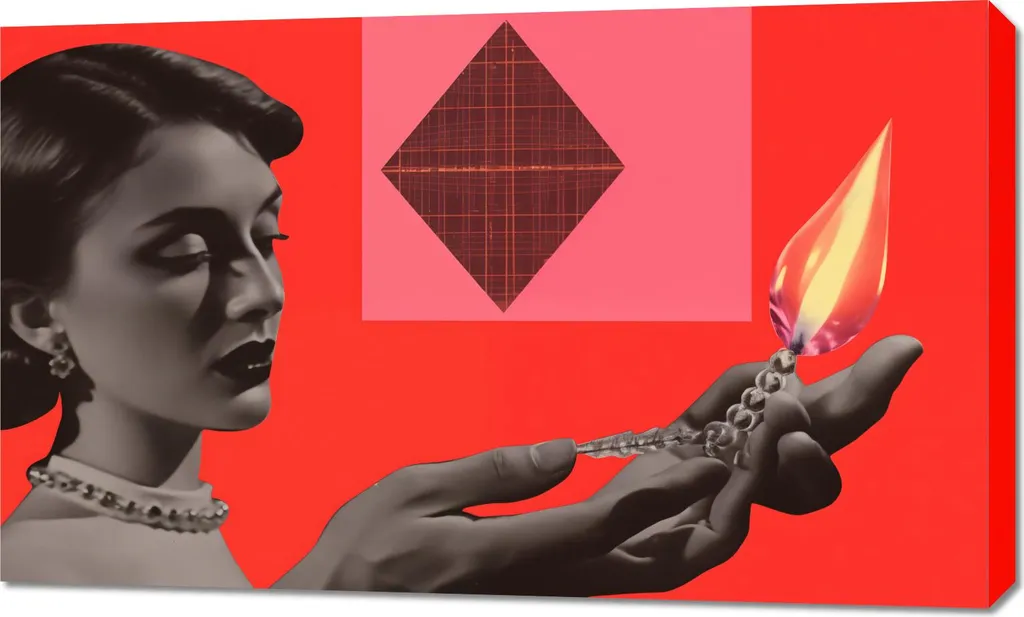 Tableau pour Salon Percée de la Réalité 100x60 - Déco Murale Immersion