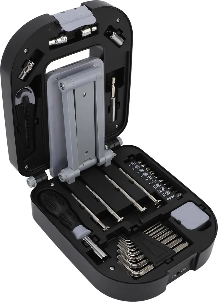Lampe de bureau et set d'outils pour petit bricolage et réparations PC