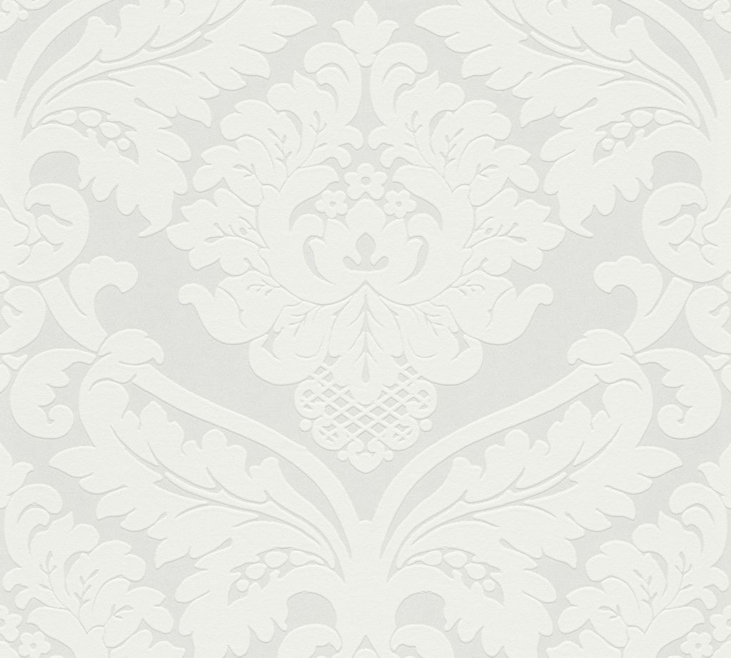 Livingwalls Vliestapete Simply White 2, metallic, weiss, Produktbild 