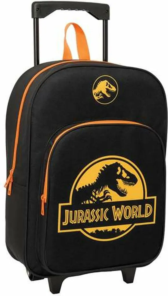Zaino scuola con ruote Jurassic World Nero 32 x 42 x 14 cm
