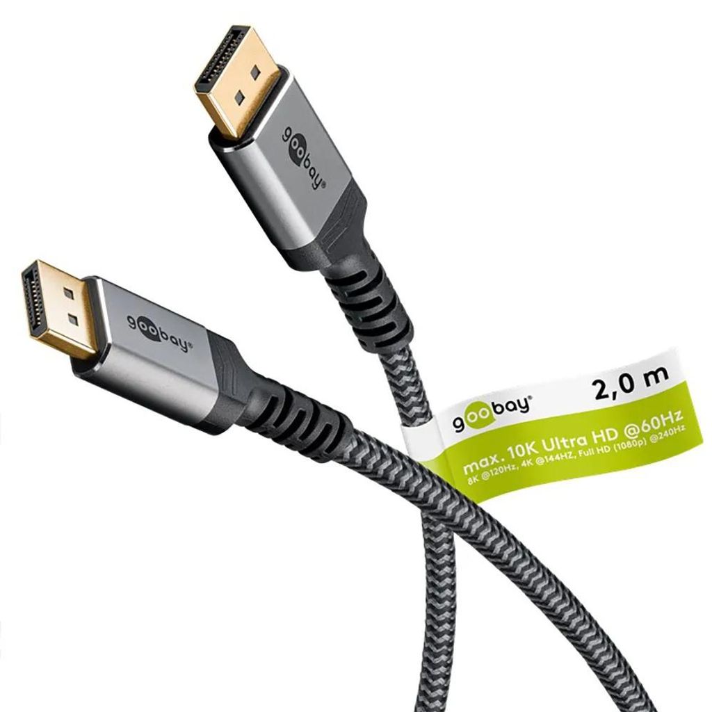 Goobay 75685 Cavo DisplayPort™ serie Plus 2.0/2.1, 80 Immagine del prodotto 
