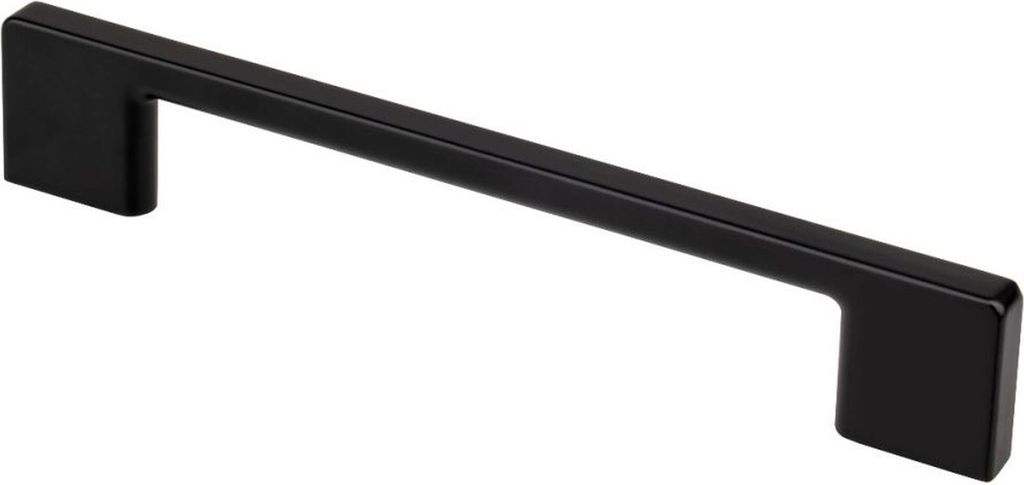 Möbelgriff BA 160mm, Küchengriff mattschwarz, moderner Schrankgriff
