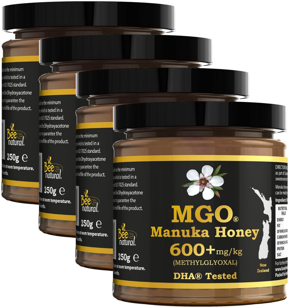 BEE NATURAL MGO 600+ PREMIUM MONOFLORAL SEELAND MANUKA Produktbild 