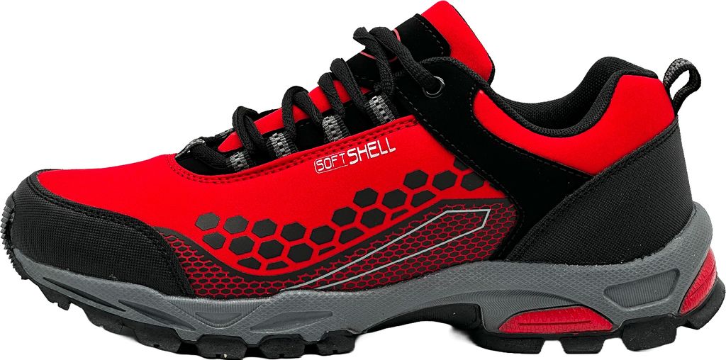 Venustein Herren Damen Wanderschuhe Trekkingschuhe Outdoorschuhe Boots 1812 , Rot, Größe 37