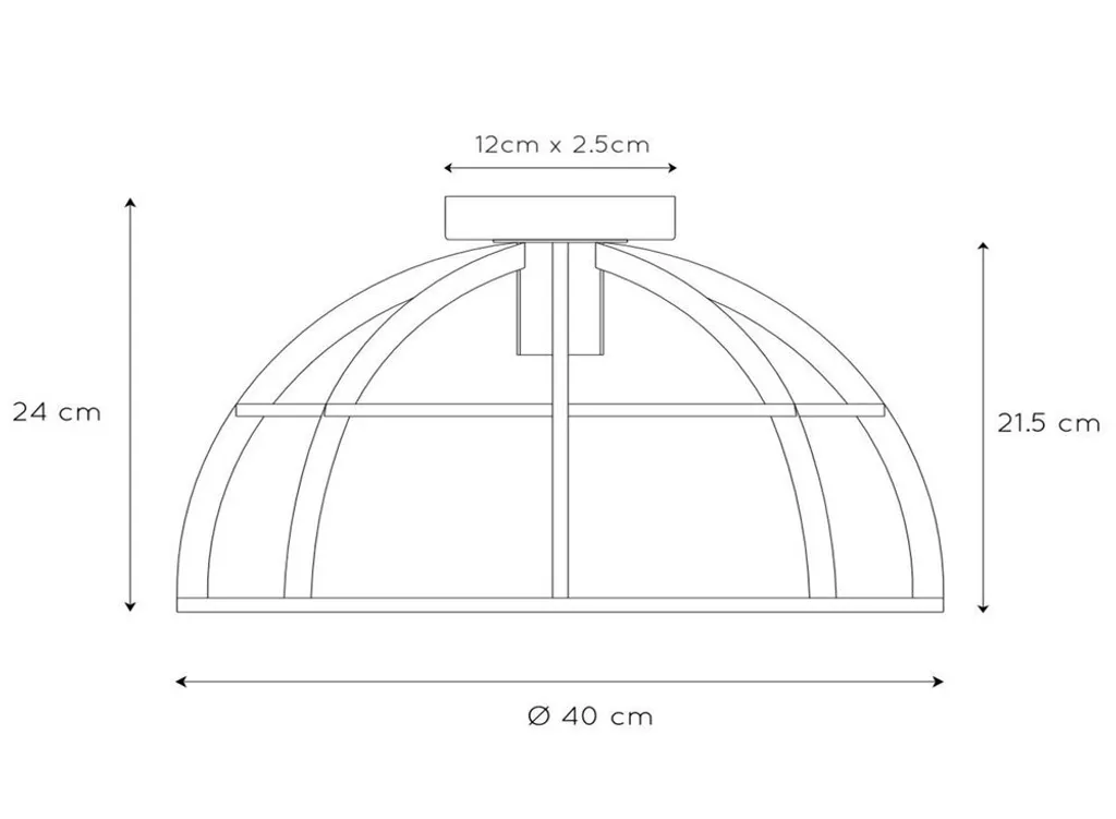 Plafonnier de salon moderne 40cm pour éclairage E27 - 4