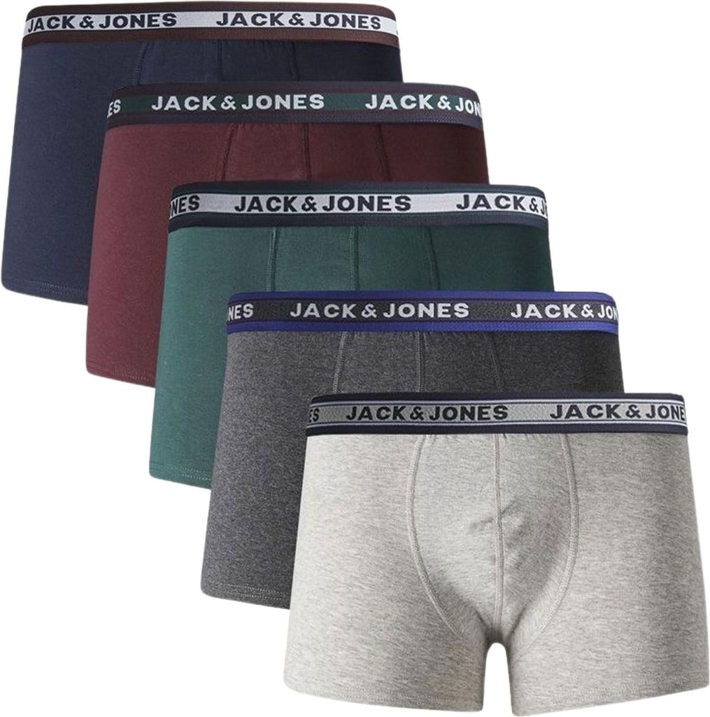 Jack & Jones Oliver Trunk Boxershorts Herren (Übergröße) (5-pack)